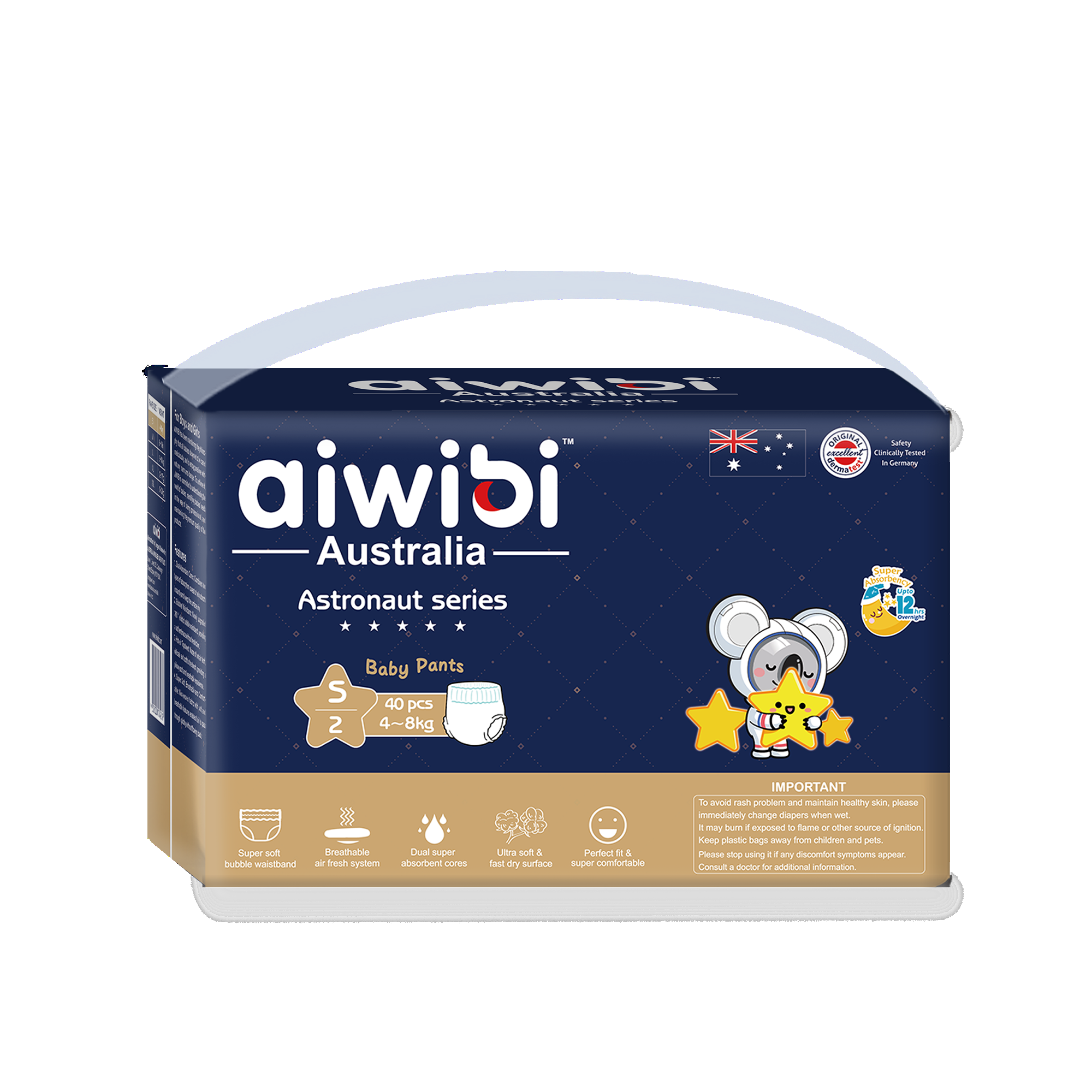 Astronaut Series Premium Disposable Baby Diaper Pants Size Small Product Image